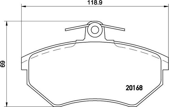 Brembo P 85 015 - Stabdžių trinkelių rinkinys, diskinis stabdys autoreka.lt