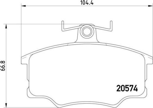 Brembo P 85 010 - Stabdžių trinkelių rinkinys, diskinis stabdys autoreka.lt