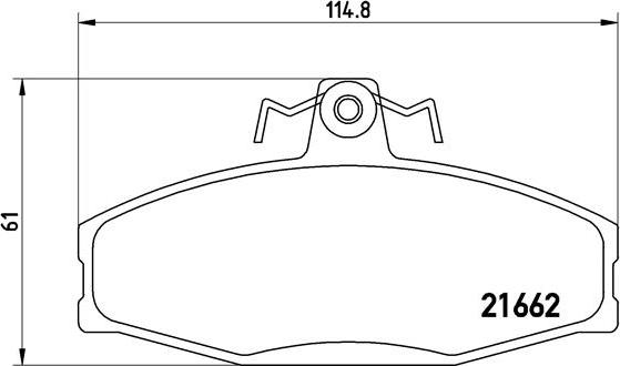 Brembo P 85 022 - Stabdžių trinkelių rinkinys, diskinis stabdys autoreka.lt