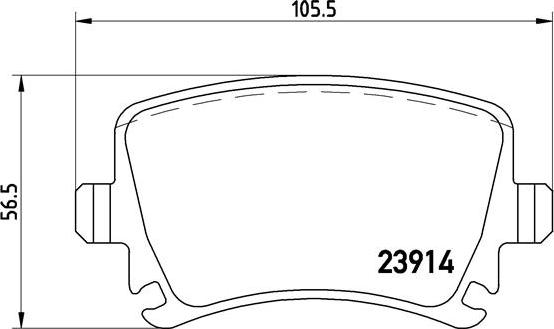 Brembo P 85 073X - Stabdžių trinkelių rinkinys, diskinis stabdys autoreka.lt