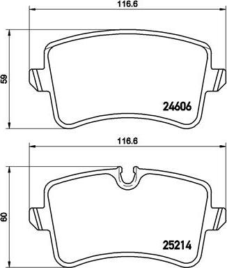 Brembo P 85 117 - Stabdžių trinkelių rinkinys, diskinis stabdys autoreka.lt