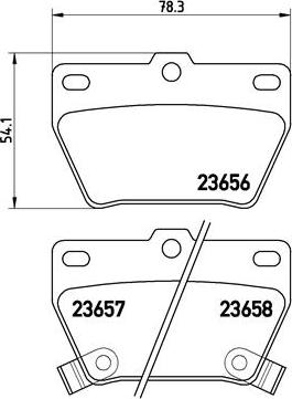 Brembo P 83 057 - Stabdžių trinkelių rinkinys, diskinis stabdys autoreka.lt