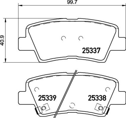 Brembo P 30 094X - Stabdžių trinkelių rinkinys, diskinis stabdys autoreka.lt