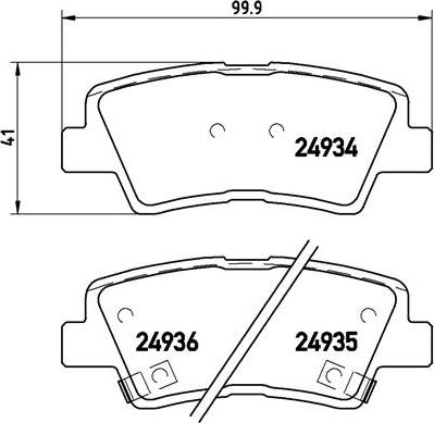 Brembo P 30 047 - Stabdžių trinkelių rinkinys, diskinis stabdys autoreka.lt