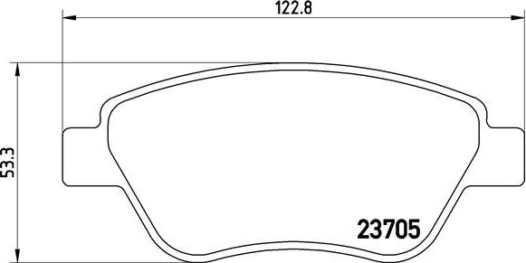 Brembo P 23 099 - Stabdžių trinkelių rinkinys, diskinis stabdys autoreka.lt