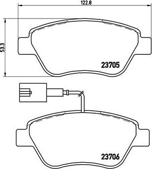 Brembo P 23 085 - Stabdžių trinkelių rinkinys, diskinis stabdys autoreka.lt