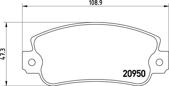 Brembo P 23 021 - Stabdžių trinkelių rinkinys, diskinis stabdys autoreka.lt