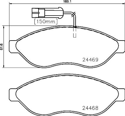 Brembo P 23 143 - Stabdžių trinkelių rinkinys, diskinis stabdys autoreka.lt