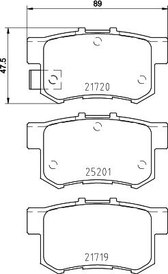 Brembo P 79 027 - Stabdžių trinkelių rinkinys, diskinis stabdys autoreka.lt