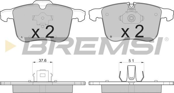 Bremsi BP3109 - Stabdžių trinkelių rinkinys, diskinis stabdys autoreka.lt