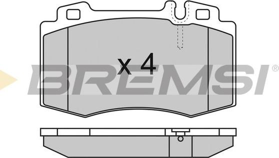 Bremsi BP2986 - Stabdžių trinkelių rinkinys, diskinis stabdys autoreka.lt