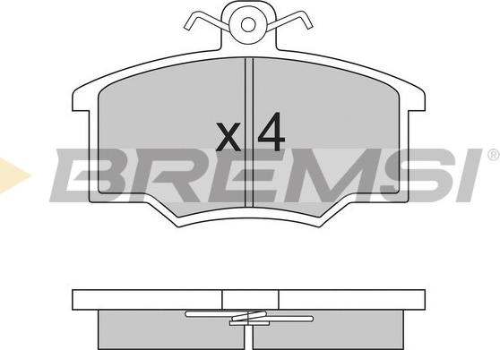 Bremsi BP2143 - Stabdžių trinkelių rinkinys, diskinis stabdys autoreka.lt