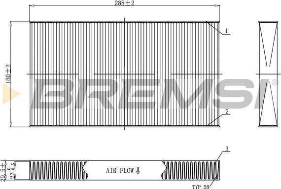 Bremsi FC0477 - Filtras, salono oras autoreka.lt