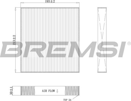 Bremsi FC0075C - Filtras, salono oras autoreka.lt