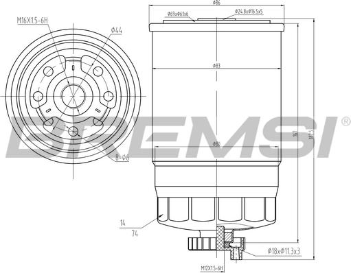 Bremsi FE0049 - Kuro filtras autoreka.lt