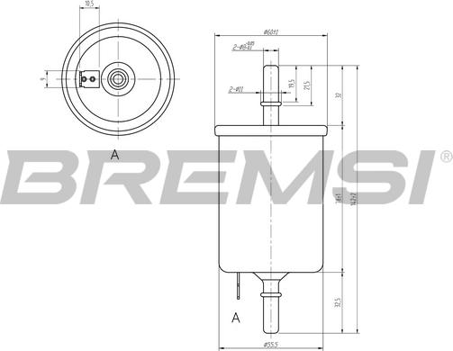 Bremsi FE0844 - Kuro filtras autoreka.lt