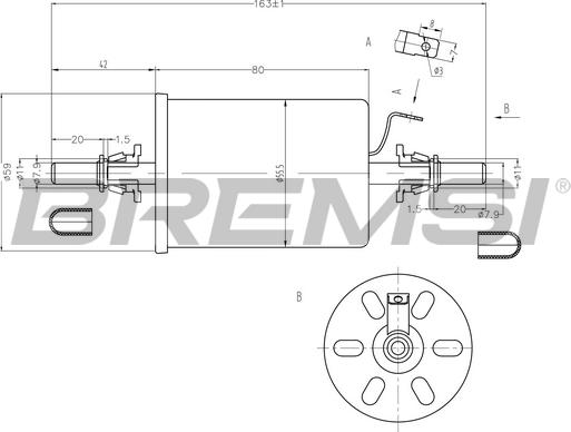 Bremsi FE0845 - Kuro filtras autoreka.lt