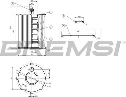 Bremsi FL0022 - Alyvos filtras autoreka.lt