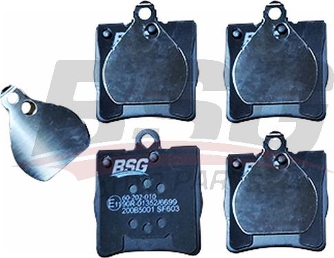BSG BSG 60-202-010 - Stabdžių trinkelių rinkinys, diskinis stabdys autoreka.lt