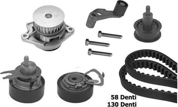 BUGATTI KBU8710B - Vandens siurblio ir paskirstymo diržo komplektas autoreka.lt