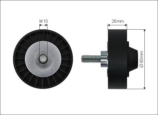 Caffaro 500557 - Kreipiantysis skriemulys, V formos rumbuotas diržas autoreka.lt