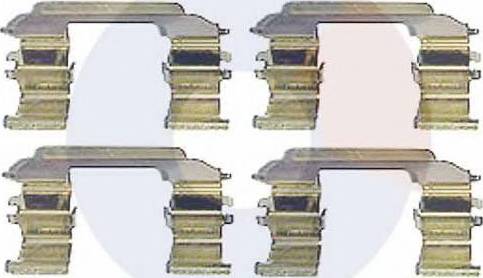 Carrab Brake Parts 2324 - Priedų komplektas, diskinių stabdžių trinkelės autoreka.lt