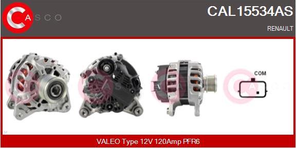 Casco CAL15534AS - Kintamosios srovės generatorius autoreka.lt