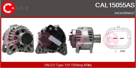 Casco CAL15055AS - Kintamosios srovės generatorius autoreka.lt