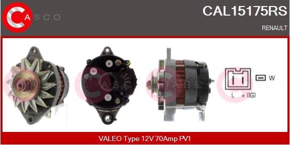 Casco CAL15175RS - Kintamosios srovės generatorius autoreka.lt