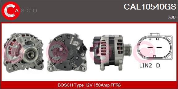 Casco CAL10540GS - Kintamosios srovės generatorius autoreka.lt
