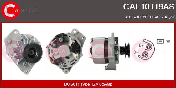 Casco CAL10119AS - Kintamosios srovės generatorius autoreka.lt