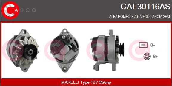 Casco CAL30116AS - Kintamosios srovės generatorius autoreka.lt