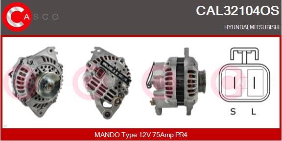Casco CAL32104OS - Kintamosios srovės generatorius autoreka.lt