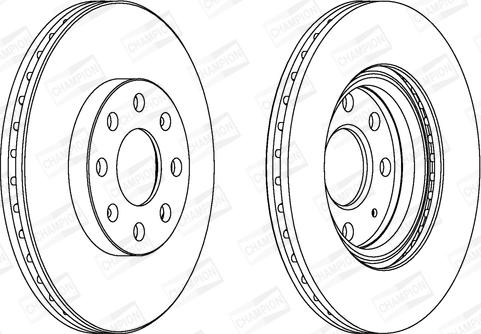 Champion 562304CH - Stabdžių diskas autoreka.lt