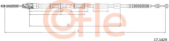Cofle 92.17.1429 - Trosas, stovėjimo stabdys autoreka.lt
