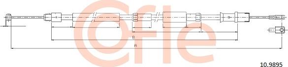 Cofle 92.10.9895 - Trosas, stovėjimo stabdys autoreka.lt
