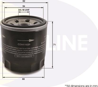 Comline CDH11631 - Alyvos filtras autoreka.lt