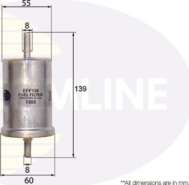 Comline EFF150 - Kuro filtras autoreka.lt