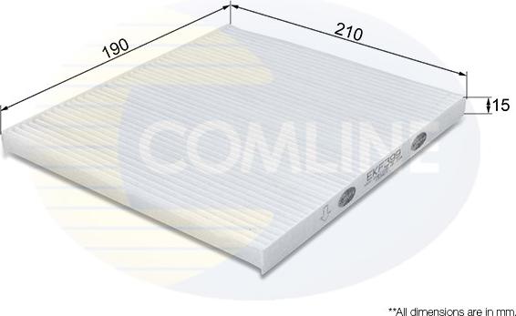 Comline EKF399 - Filtras, salono oras autoreka.lt