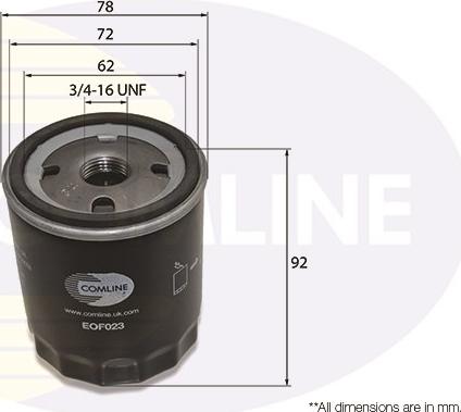 Comline EOF023 - Alyvos filtras autoreka.lt