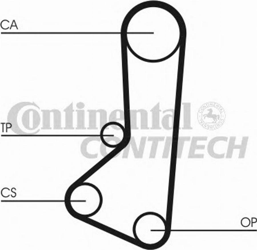 Contitech CT510K1 - Paskirstymo diržo komplektas autoreka.lt