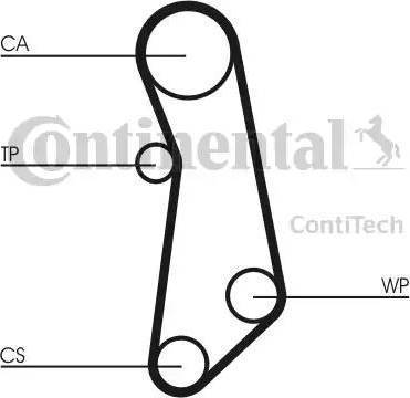 Continental CT1115WP1 - Vandens siurblio ir paskirstymo diržo komplektas autoreka.lt