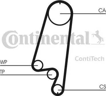 Continental CT866 - Paskirstymo diržas autoreka.lt