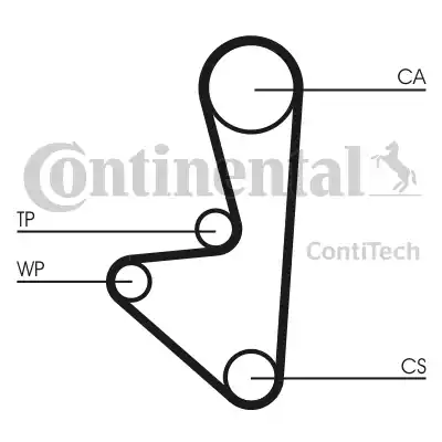 Continental CT744 - Paskirstymo diržas autoreka.lt