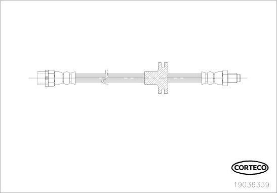Corteco 19036339 - Stabdžių žarnelė autoreka.lt