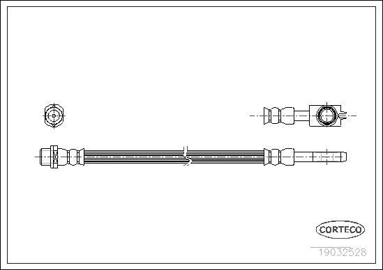 Corteco 19032528 - Stabdžių žarnelė autoreka.lt