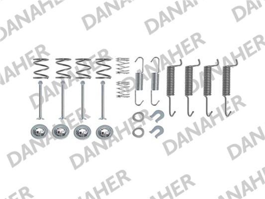 Danaher 7016 - Priedų komplektas, stovėjimo stabdžių trinkelės autoreka.lt