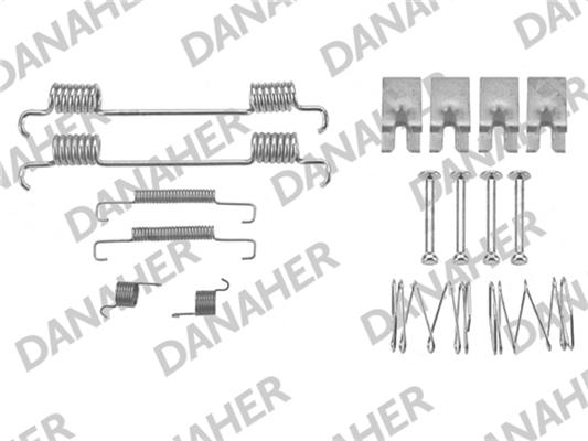 Danaher 7023 - Priedų komplektas, stovėjimo stabdžių trinkelės autoreka.lt