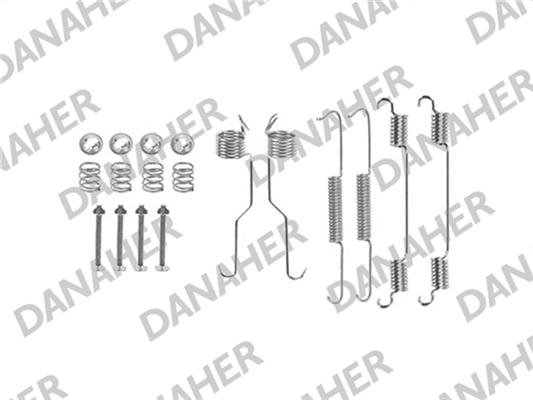 Danaher 7804 - Priedų komplektas, stabdžių trinkelės autoreka.lt