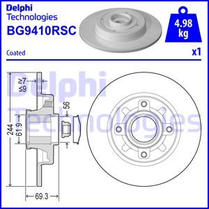 Delphi BG9410RSC - Stabdžių diskas autoreka.lt